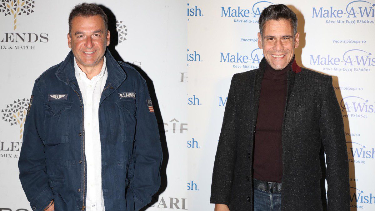 Ο Γιώργος Λιάγκας και ο Δημήτρης Ουγγαρέζος.