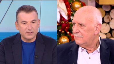 Ο Γιώργος Λιάγκας και ο Γιώργος Παπαδάκης
