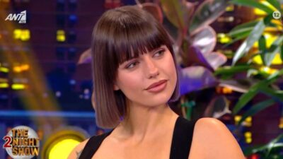 Η Μαριγκόνα μιλάει στην εκπομπή The 2 Night Show.