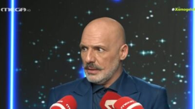 Νίκος Μουτσινάς στην κάμερα του Χαμογέλα και Πάλι