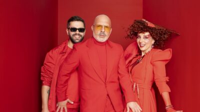 Ο Νίκος Μουτσινάς, η Ματίνα Νικολάου και ο Ανδρέας Βούλγαρης στα κόκκινα