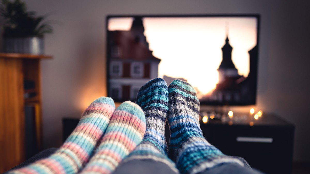 Μια τηλεόραση στο σαλόνι