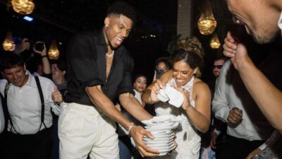 Ο Γιάννης Αντετοκούνμπο με τη σύζυγό του