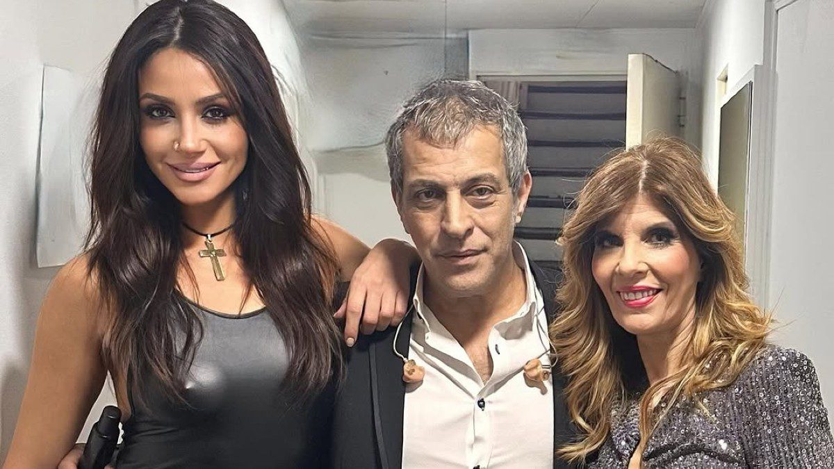 Η Μαρία Κίου με τον Θέμη Αδαμαντίδη και την Κατερίνα Στανίση