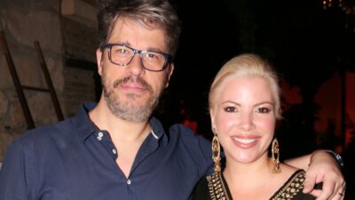 Ο Χάρης Βαρθακούρης με τη σύζυγό του