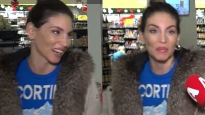 Η Αθηνά Οικονομάκου στο αεροδρόμιο