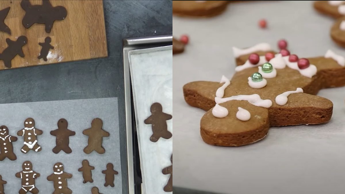 Διάφορα μπισκότα σε πάγκο κουζίνας