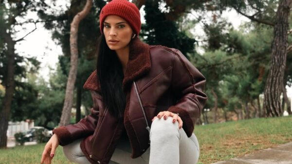 Η Χριστίνα Μπόμπα σε πάρκο