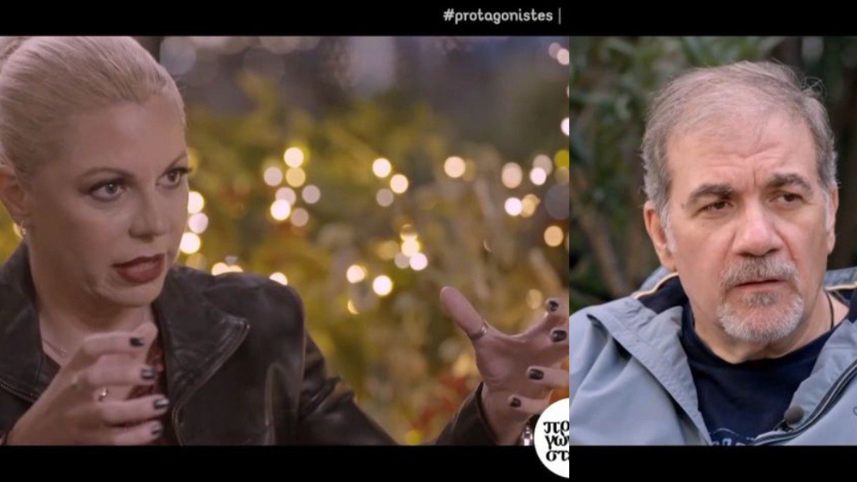 Ο Δημήτρης Σταρόβας και η Άννα Σταθάκη στους Πρωταγωνιστές