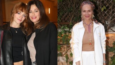 Η Δωορθέα Μερκούρη με την Γαία Μερκούρη και η Έλενα Χριστοπούλου.