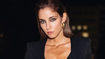 Δούκισσα Νομικού με μαύρο φόρεμα σε έξοδο