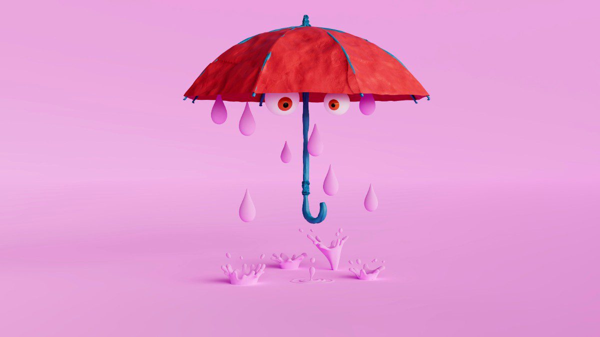 Μια ομπρέλα με μάτια