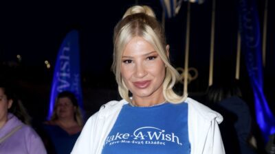 Η Φαίη Σκορδά σε εκδήλωση του Make a Wish