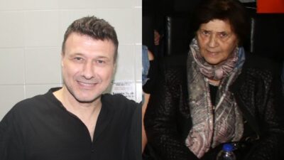 Ο Γιάννης Πλούταρχος με την μητέρα του