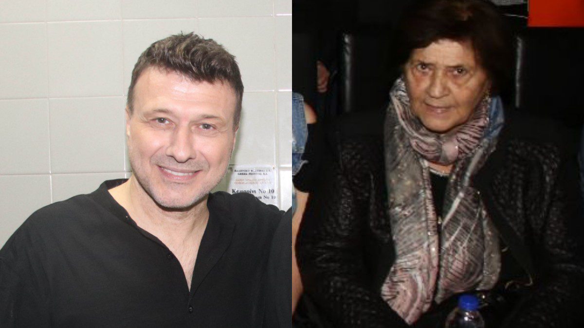 Ο Γιάννης Πλούταρχος με την μητέρα του