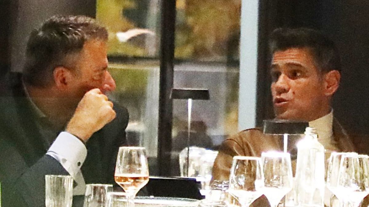 Ο Γιώργος Λιάγκας και ο Δημήτρης Ουγγαρέζος στη Γλυφάδα.