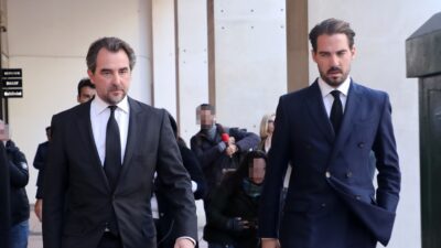 Ο Παύλος και ο Νικόλας Γλυξμπουργκ στην Αθηναική λέσχη