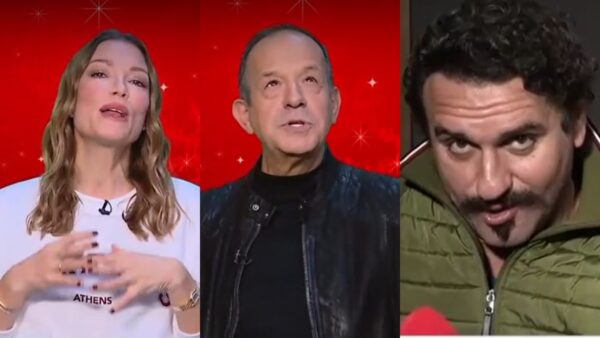 Η Καγιά ο Μελέτης Ηλίας και ο Ευαγγελινός στην κάμερα του Mega