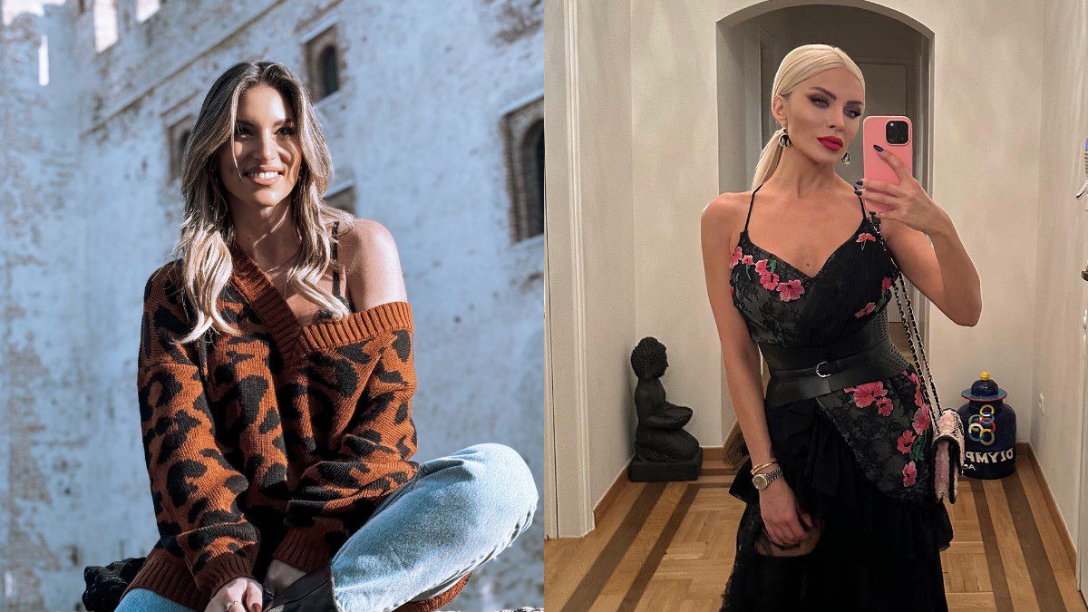 Η Κατερίνα Καινούργιου (δεξιά) και η Αθηνά Οικονομάκου (αριστερά)