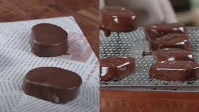 Καριόκες με επικάληψη σοκαλάτας και τσουρέκι