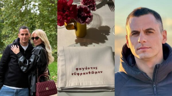 Ο Πάνος Κουτσουμπής με την Κατερίνα Καινούργιου, φωτογραφία από το εστιατόριό του και ο ίδιος μόνος του