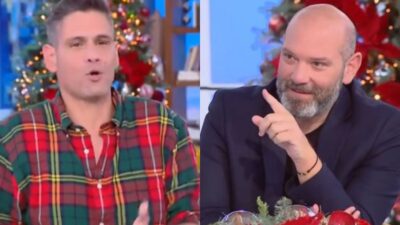 Ο Γιώργος Λάγιος και ο Δημήτρης Ουγγαρέζος στο Buongiorno.