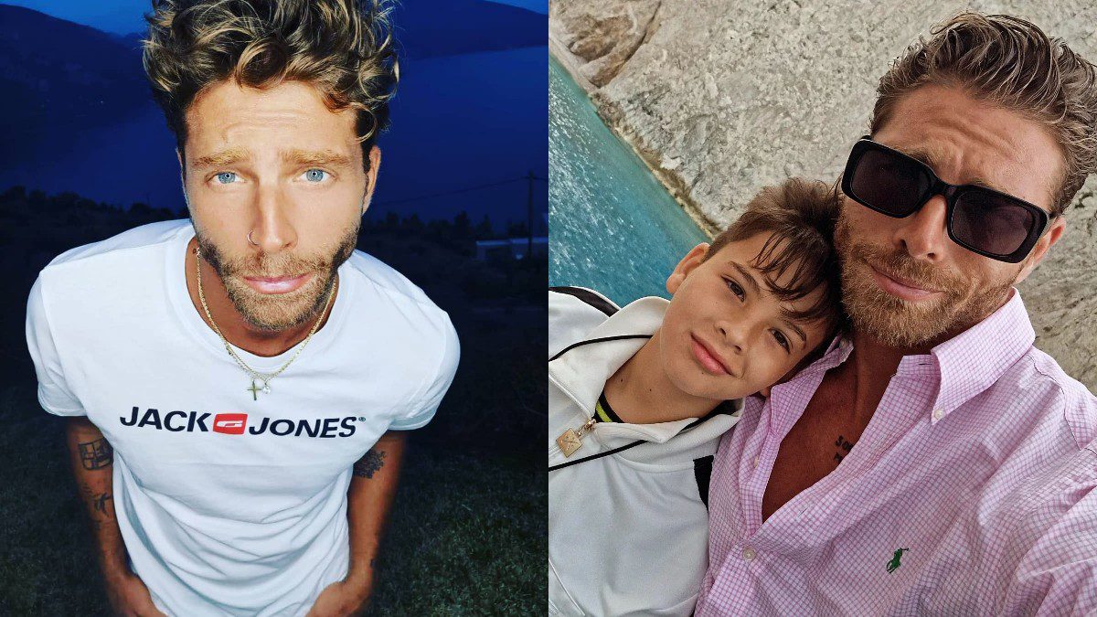 Ο Γιώργος Μανίκας με τον γιο του