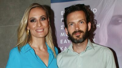 Η Ελεονώρα Μελέτη και ο Θοδωρής Μαροσούλης σε δημόσια έξοδό του