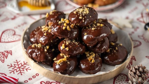 μελομακάρονα με σοκολάτα