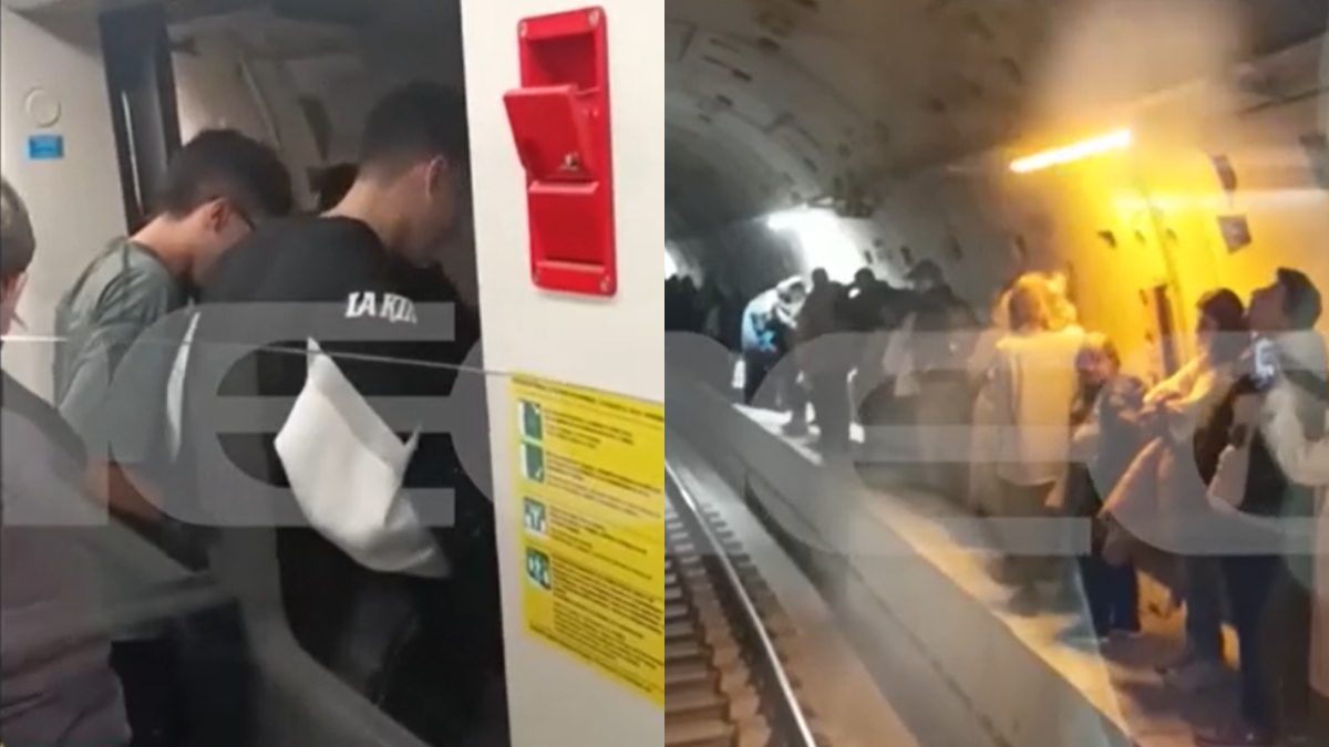 Επιβάτες σε σήραγγα του Μετρό Θεσσαλονίκης