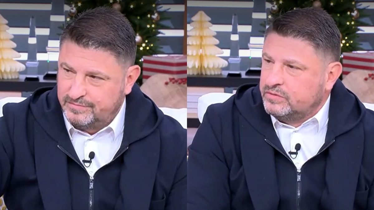 Ο Νίκος Χαρδαλιάς στο πλατό του αλφα