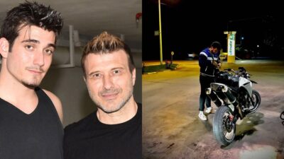 Ο Γιάννης Πλούταρχος με τον γιο και τον ανιψιό του