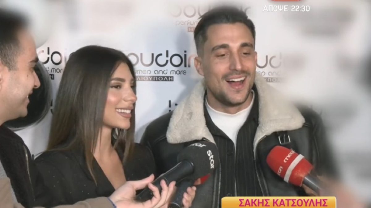 Ο Σάκης Κατσούλης και η Μαριαλένα Ρουμελιώτη στην κάμερα του Happy Day