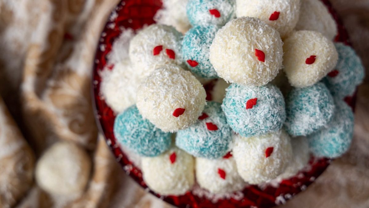 Χιονούλες με τρία μόνο υλικά - Το ινδοκάρυδο είναι ένα από αυτά