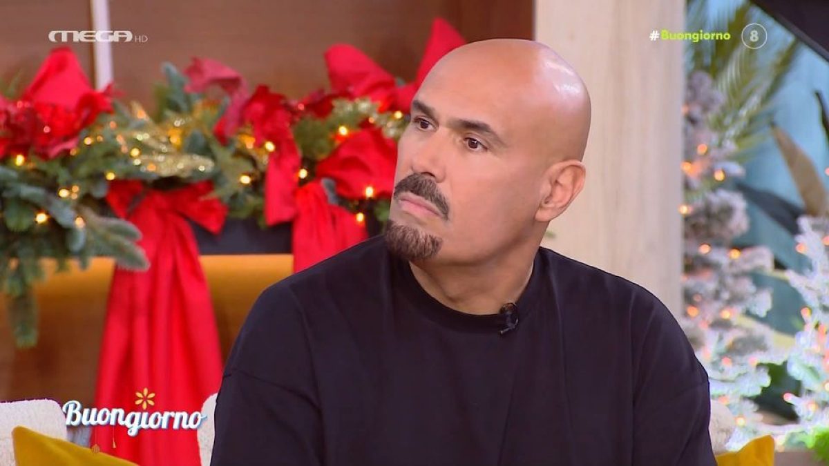 Ο Δημήτρης Σκουλός στο πλατό του Buongiorno