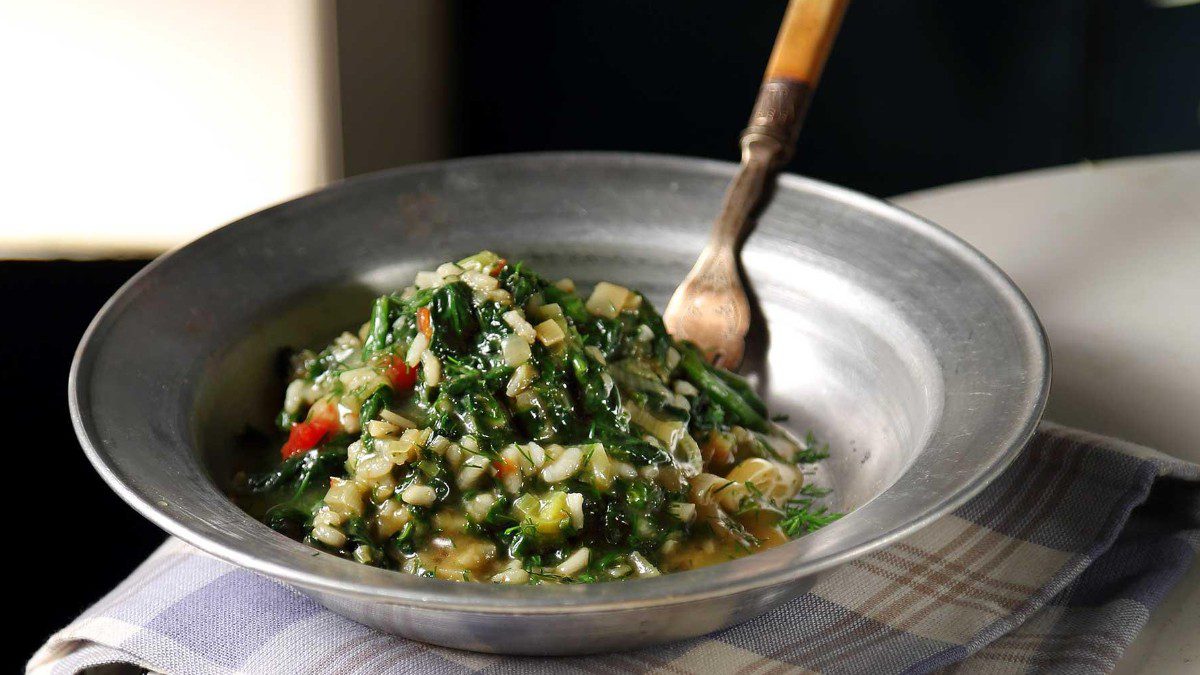 Σπανακόρυζο