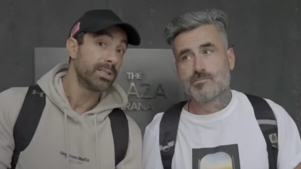 Ο Γιώργος Μαυρίδης και ο Σάκης Τανιμανίδης στην Αλβανία