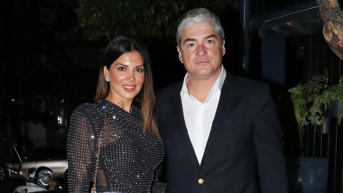 Η Σταματίνα Τσιμτσιλή και ο Θέμης Σοφός σε βραδινή τους έξοδο