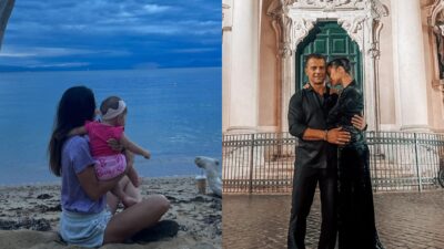 Η Δήμηρα Βαμβακούση αγκαλιά με την κόρη της στην παραλία και αγκαλιά με τον Αγγελόπουλο σε ταξίδι τους