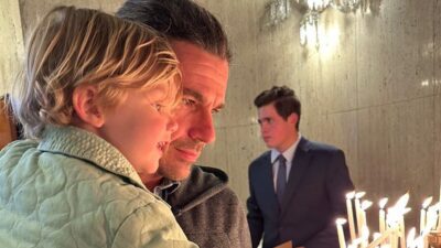 O Χρήστος Βασιλόπουλος με τον γιο του