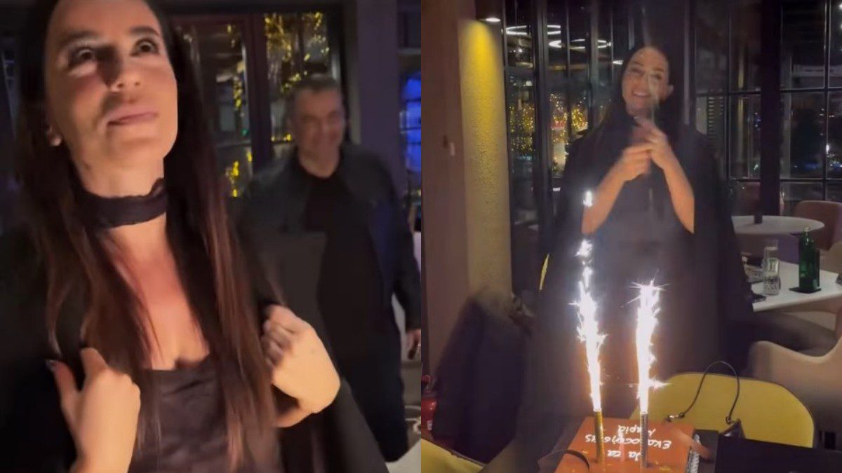 Φωτογραφίες από τα γενέθλια της Μαρίας Αντωνά με τον Γιώργο Λιάγκα