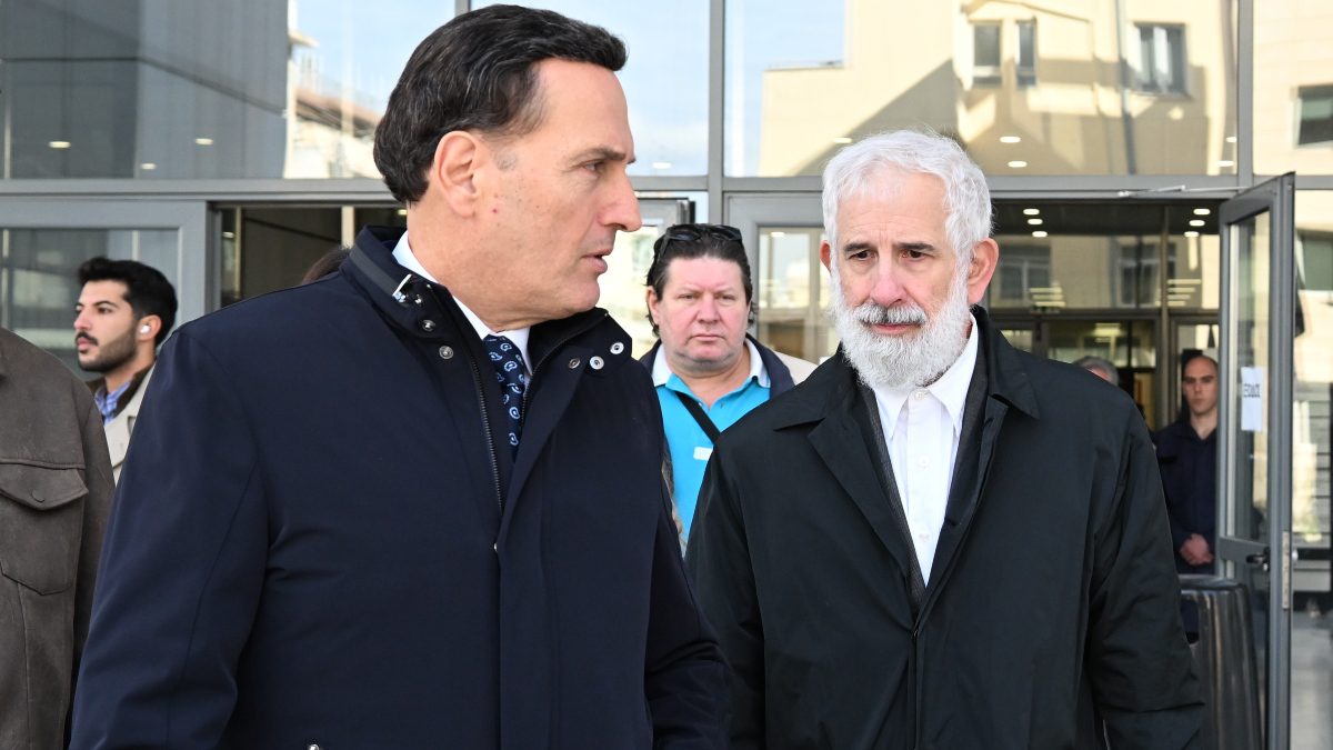 Ο Μιχάλης Δημητρακόπουλος και ο Πέτρος Φιλιππίδης