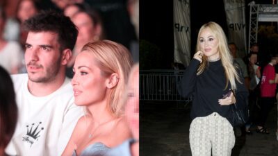 Η Ελένη Βουλγαράκη με τον Φώτη Ιωαννίδη και μόν