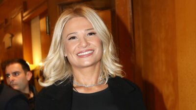 Η Φαίη Σκορδά σε έξοδό της