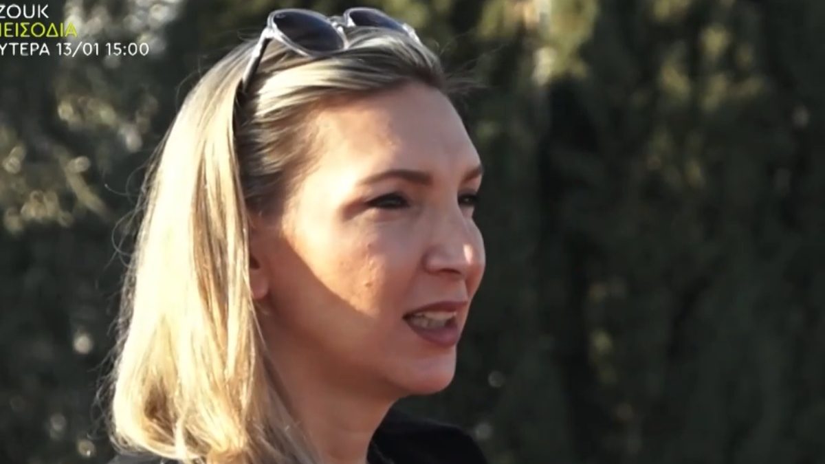 Η Φανή Χαλκιά στην κάμερα του αντ1