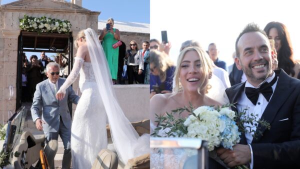 Φωτογραφίες από τον γάμο του Πάνου Μουζουράκη και της Μαριλού Κόζαρη