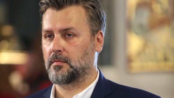 Ο Γιάννης Καλλιανός στην βάπτιση του γιου του.