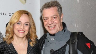 Ο Γιάννης Τσορτέκης και η Έλενα Μαυρίδου