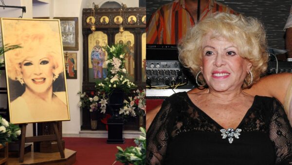 Φωτογραφία από την κηδεία της Καίτης Γκρέυ και από έξοδό της στο παρελθόν