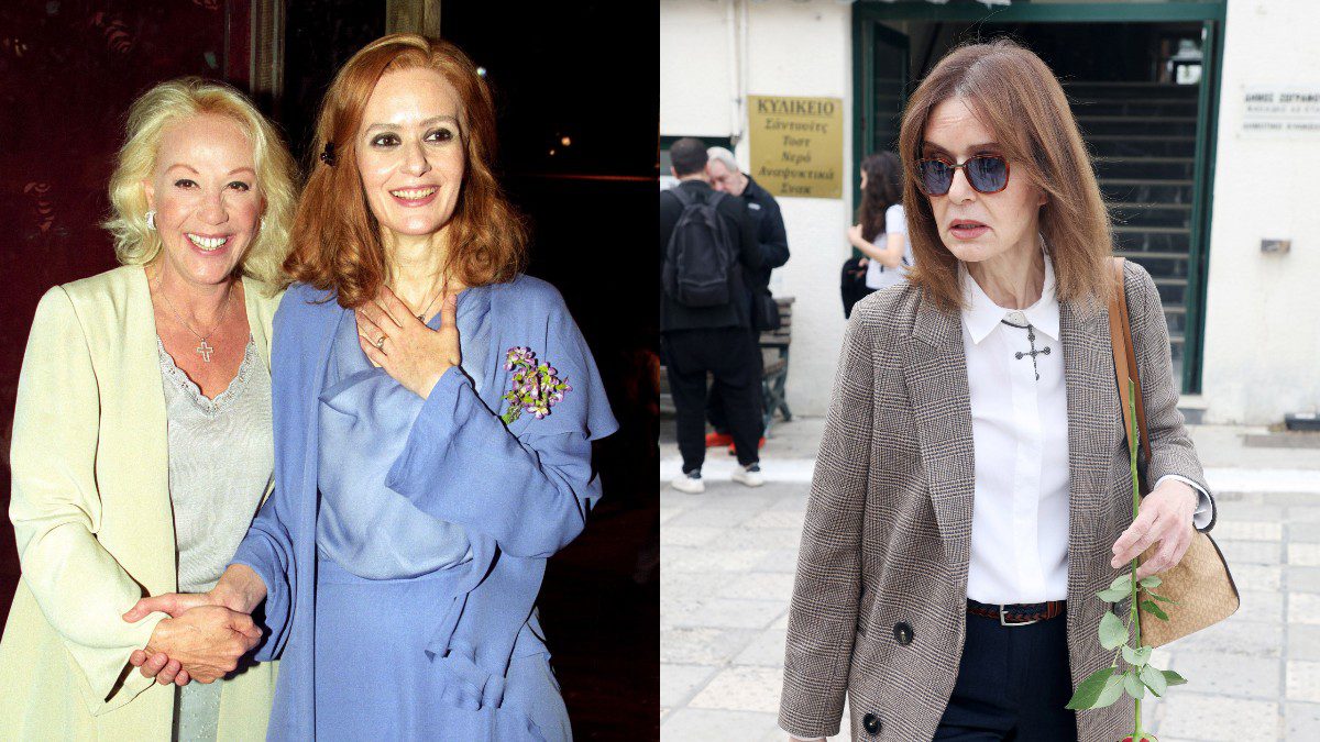 Η Κάτια Δανδουλάκη μικρή (αριστερά) και μεγαλύτερη (δεξία)